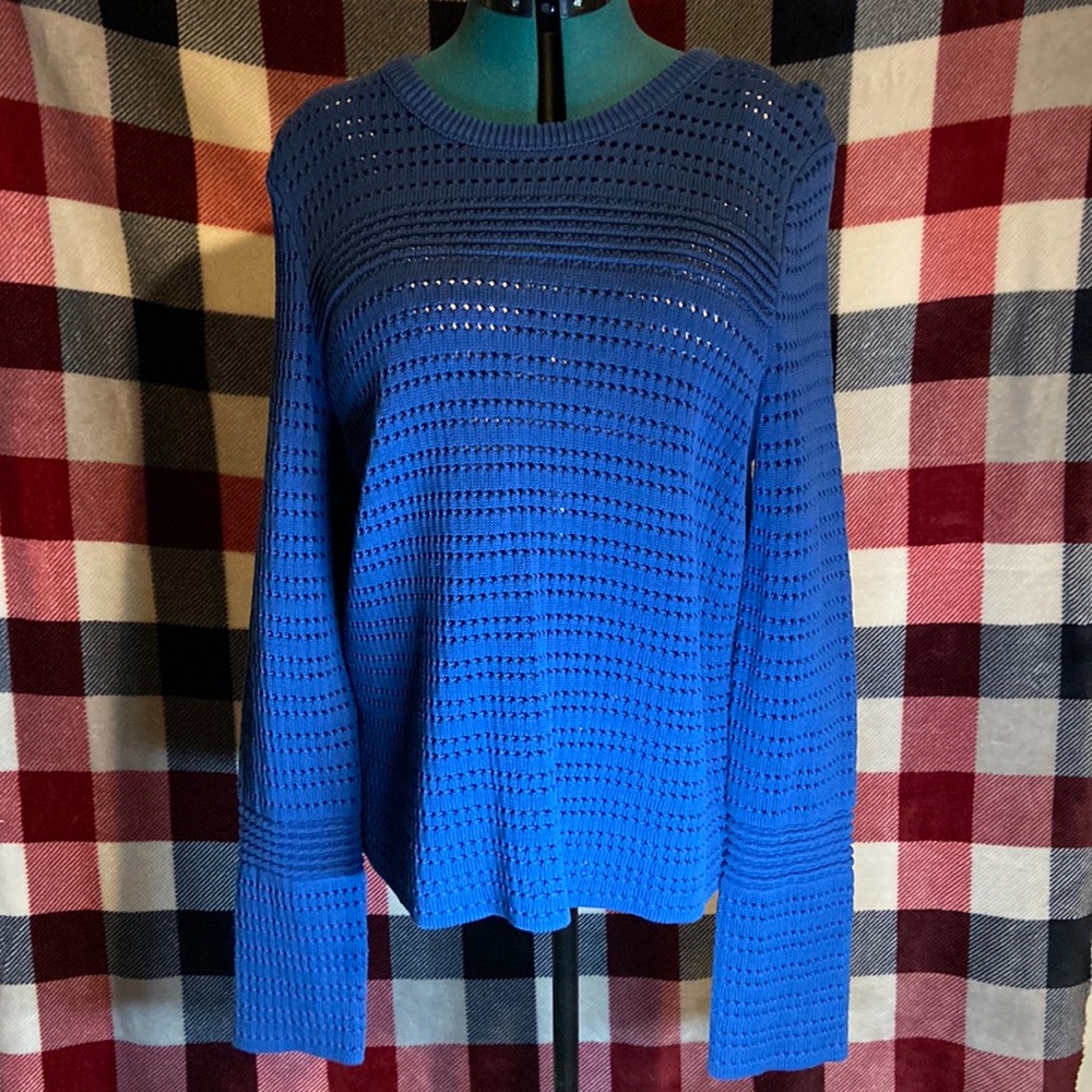 blue sweater